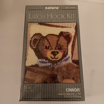 Caron Natura P532 Bear 12&quot; X 12&quot; Latch Hook Kit Made In USA - £23.97 GBP