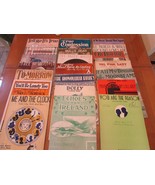 21 Pcs Vintage Piano Sheet Music Musicals 1920-1950&#39;s Photos Artwork Oldies - $12.82