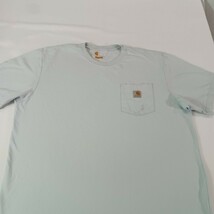 Carhartt K87-120 Men's Light Blue Cotton Short Sleeve Crewneck T-Shirt Size XL image 8