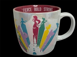 Disney Princesses Fierce Bold Strong Large Ceramic Mug Fantasyland Theme Park - $9.00