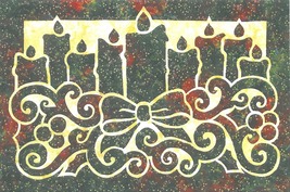Quilt Kit - Candlelight 36" x 24" Christmas Candles Quilting Kit M416.27 - $36.97