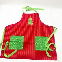 Park Designs Homemade Holiday Apron Christmas Tree with Buttons - $12.86