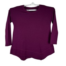 St. John&#39;s Bay Active Womens long Sleeved Light Weight Sweater Size L Purple - £6.20 GBP