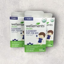 3 x Wellements Organic Elderberry Pops for Kids Immune Support 10 pops/box - £14.80 GBP