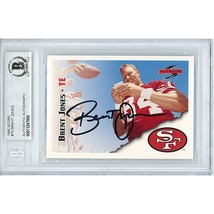 Brent Jones San Francisco 49ers Autograph &#39;95 Score Football Card Signed Beckett - $77.60