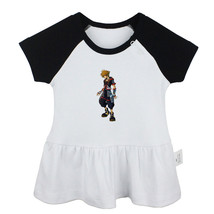 Kingdom Hearts Sora Newborn Baby Girls Dress Toddler Infant 100% Cotton Clothes - £10.28 GBP