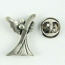 Serenity Angel Pin Pewter Jewelry Praying Wings Pinback image 3