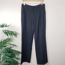 Akris Punto | Black Wool Cuffed Trousers Dress Pants, womens size US 10 - £60.11 GBP