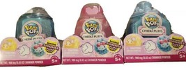 3 Pikmi Pops Cheeki Puffs Small Scented Shimmer Puff In Glitter Perfume Bottles - £14.72 GBP