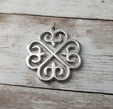 Vintage Pendant - Large Silver Tone Celtic Style - No Chain Included - £11.73 GBP