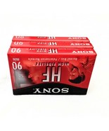 3-pack Sony HF High Fidelity 90-minute Cassette Tape Normal Bias  New In... - $20.99 CAD