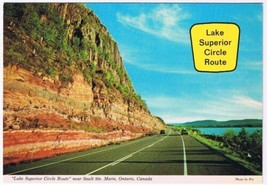 Ontario Postcard Sault Ste Marie Highway Lake Superior Circle Route - £1.70 GBP