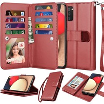 Wallet Case For Samsung Galaxy A02S, For Galaxy A02S Case, [9 Card Slots] Pu Lea - £22.37 GBP