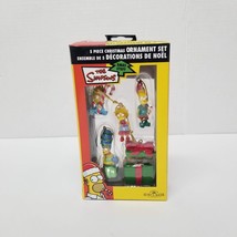 5 Pc Kurt Adler The Simpsons Christmas Ornament Set Bart Homer Lisa Marge Maggie - £16.08 GBP