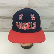 VTG California Angels Baseball Club Snapback Hat All Over 90s Vintage Eds West - £36.14 GBP