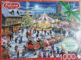 Falcon de luxe - The Christmas Carousel - 2 x 1000 Piece Puzzles - $50.45