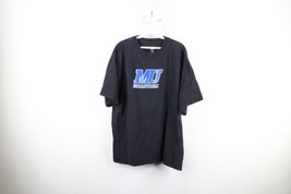 Vintage Adidas Mens Large Spell Out Madonna University Volleyball T-Shirt Black - £31.61 GBP