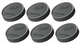 6 Regular Mouth Canning Jar Plastic Storage Li Ds Screw On Caps Ball 10812 - £22.85 GBP