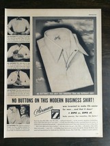 Vintage 1950 Airman Model Z Modern Business Shirt Full Page Original Ad 721 - $6.64