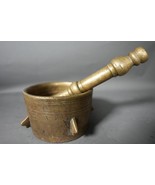 Super Rare Ottoman Empire Turkish Mortar Pestle Apothecary Heavy 14 CM X... - $440.96 CAD