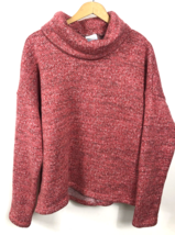 Columbia Turtleneck Sweater Size XL Womens Pink Marled Cozy Thick Knit Warm SOFT - $46.44