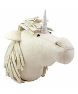 Fiona Walker England Handmade Organic Semi Unicorn Head Hanging Wall Dec... - $1,965.16 MXN