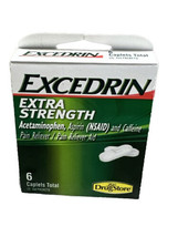 Drug Store Excedrin Extra Strength Pain Treatment -  (6 Count) (3) 2ct P... - $5.82