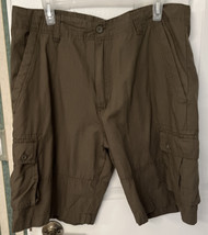Subculture Green Khaki Cargo Shorts Men&#39;s Size 34 - $13.98
