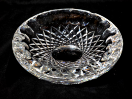 WATERFORD CRYSTAL Ashtray - 7&quot; Heavy Cut Glass Signed Ireland Vintage Ho... - $928.27 MXN