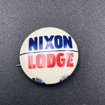 VTG Richard Nixon Lodge Presidential Campaign Pin w/ Union Marks 0.75&quot; D... - $8.59