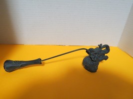 Ornate Rearing Elephant Candle Snuffer Resin 10&quot;L Trunk Up - £7.81 GBP
