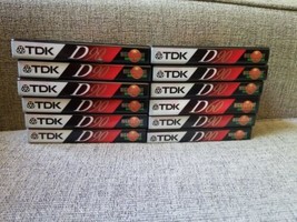 12 TDK High Output IECI/TYPE I D-90 New Unopened Audio Cassette Tapes Retro - £26.24 GBP