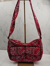 Vera Bradley Frankly Scarlet Crescent Crossbody Bag Purse - $12.99