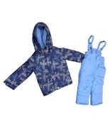 Osh Kosh BGosh Girls Winter Jacket Snow Bib Set Blue Floral Pattern Snow... - $3,635.34 MXN