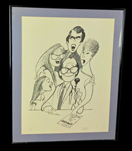 Vintage Al Hirschfeld Lorabid Singers Perfomer Signed Limited Edition Lithograph - £378.26 GBP