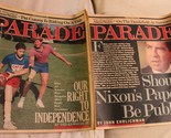 Vintage Parade Newspaper Magazine Lot of 2 November 23 &amp; 30 1986 Richard... - $9.89