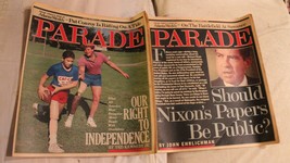 Vintage Parade Newspaper Magazine Lot of 2 November 23 &amp; 30 1986 Richard Nixon - £7.90 GBP