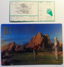 Denver 3D Collectible Mile High City Postcard + 1995 NBA Grizzlies vs Bl... - $12.29 CAD