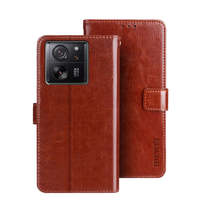 For Xiaomi 13T / 13T Pro idewei Crazy Horse Texture Leather Phone Case with Hold - £3.25 GBP