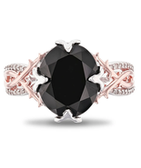 Enchanted Disney Villains Maleficent Onyx and 1.5 CT Enhanced Black Diam... - $126.00