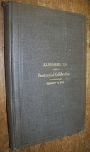 1881 ANTIQUE BARKHAMSTED CT CENTENNIAL HISTORY BOOK GENEALOGY CIVIL WAR ... - £59.20 GBP