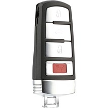 Smart Key Fob Keyless Entry Remote Shell Case & Pad Fits 2006-2010 Vw Passat (Hl - £22.01 GBP