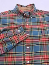 Ralph Lauren Shirt Small Tartan Plaid Classic Long Sleeve Button Down Pony - £15.69 GBP