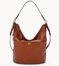 Fossil Talulla Hobo Bag Brandy Leather SHB2840213 Brown NWT $250 Retail - $128.68