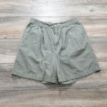 Gloria Vanderbilt Womens Shorts Size 14 Khaki Pleated Walking Golf 30&quot; W... - £10.45 GBP