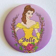 Vintage Disney BEAUTY AND THE BEAST Belle Promo Button Pin 2” - £7.94 GBP