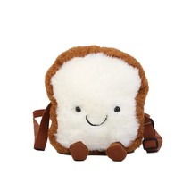 New  Stuffed Plush Bag Toy White Backpack Bread Clouds Camel Avocado Fruits  Mes - £99.59 GBP