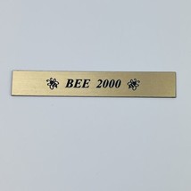Longaberger 2000 Bee Basket Tag Sign Marker Plaque vintage retired weave insert - £6.24 GBP