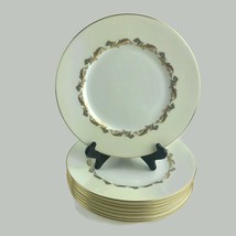 8 Vintage Minton Gold Laurentian Dinner Plates Bone China England H-5184 UL1 - £93.42 GBP