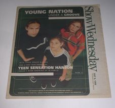 Hanson Show Newspaper Supplement Vintage 1998 Cover Concert Story  - $19.99